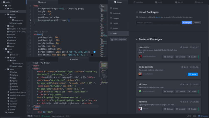 editor atom